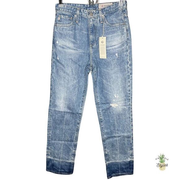 AG ADRIANO GOLDSCHMIED Phoebe Vintage High Waisted Tapered Leg Jeans  - Picture 1 of 8